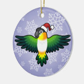 Kerstmis, Lovebird/Pionus/Parrot Keramisch Ornament (Links)