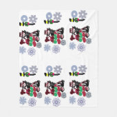 Kerstmis Lovely wandelen Fleece Deken (Voorkant)