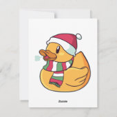 Kerstmis Lover - Duckies - Goose Kerstmis Feestdagenkaart (Achterkant)