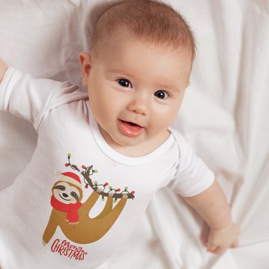 Kerstmis Luiaard | Feestdagen Romper