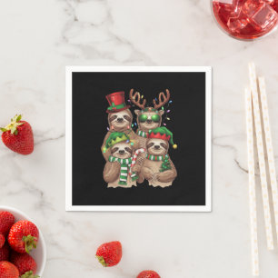 Kerstmis Luiaard Gelukkige Luiaard Kerst Luiaard L Servet