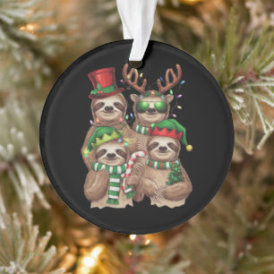 Kerstmis luiaard vrolijke luiaard Kerstmis luiaard Ornament