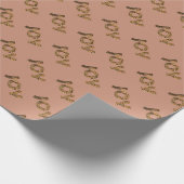 Kerstmis Luipaard Patroon Cadeaupapier (Hoek)