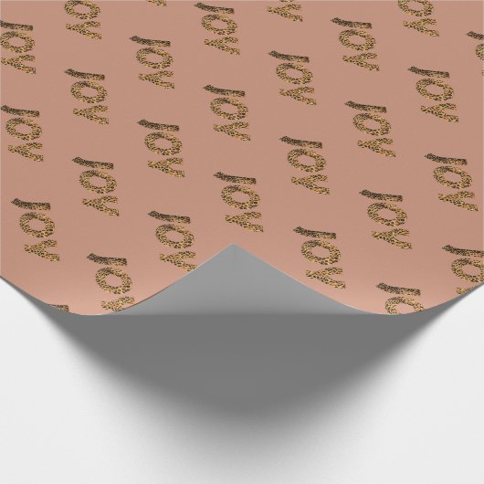 Kerstmis Luipaard Patroon Cadeaupapier (Hoek)