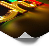 Kerstmis Luxe Typografie Poster Papier H06 (Hoek)