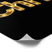 Kerstmis Luxe Typografie Poster Papier H10 (Hoek)