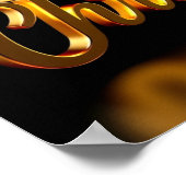 Kerstmis Luxe Typografie Poster Papier H13 (Hoek)