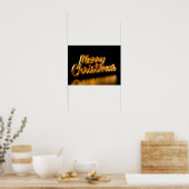 Kerstmis Luxe Typografie Poster Papier H13 (Keuken)
