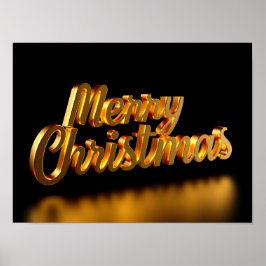 Kerstmis Luxe Typografie Poster Papier H13