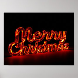 Kerstmis Luxe Typografie Poster Papier H17