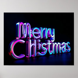 Kerstmis Luxe Typografie Poster Papier H19