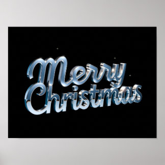 Kerstmis Luxe Typografie Poster Papier H24
