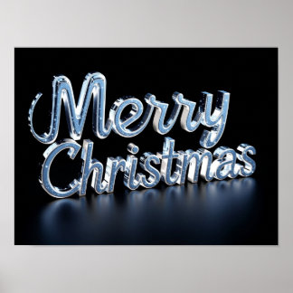 Kerstmis Luxe Typografie Poster Papier H36
