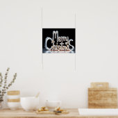 Kerstmis Luxe Typografie Poster Papier H37 (Keuken)