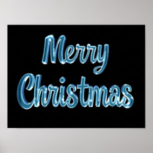 Kerstmis Luxe Typografie Poster Papier H40