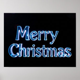 Kerstmis Luxe Typografie Poster Papier H42