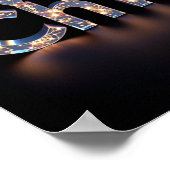 Kerstmis Luxe Typografie Poster Papier H48 (Hoek)