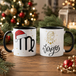 Kerstmis Maagd Zodiac Kerstman Hoed Mok