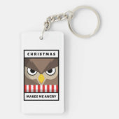 Kerstmis maakt me boos sleutelhanger (achterkant)