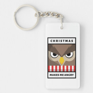 Kerstmis maakt me boos sleutelhanger
