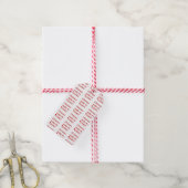 Kerstmis maakt me gelukkig cadeaulabel (Met Touw)