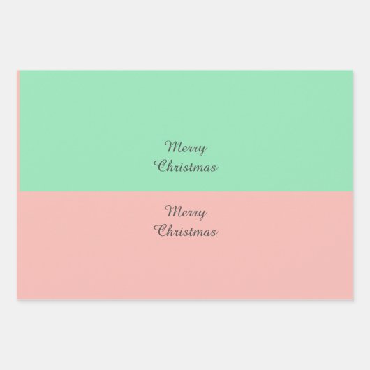 Kerstmis Macaron Bomen en Kaarsen Aangepaste Beric Inpakpapier Vel (Voorkant 3)