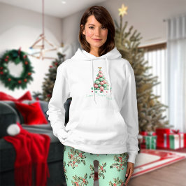 Kerstmis Macaron Tree Aangepast bericht Hoodie