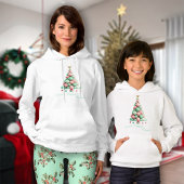 Kerstmis Macaron Tree Aangepast bericht Hoodie