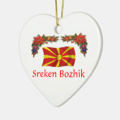 Kerstmis Macedonië Keramisch Ornament (Links)