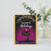 Kerstmis (Magenta Edition) - kerstkaart (Staand voorkant)