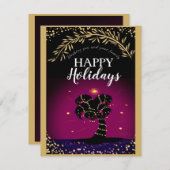 Kerstmis (Magenta Edition) - kerstkaart (Voorkant / Achterkant)