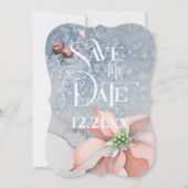 Kerstmis, Magic/Poinsettia Wedding - Bewaar de dat Save The Date (Voorkant)