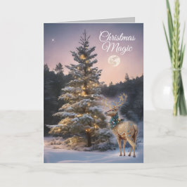 Kerstmis Magic Rendier Feestdagen Kaart