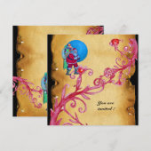 KERSTMIS MAGIE BESJES MET PARCHMENT KAART (Voorkant / Achterkant)