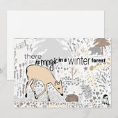 Kerstmis Magisch Bos Feestdagenkaart (Voorkant / Achterkant)