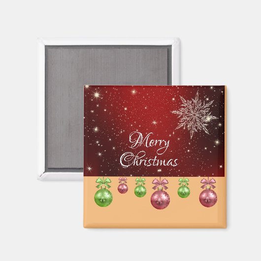 Kerstmis Magneet (Voorkant / Achterkant)