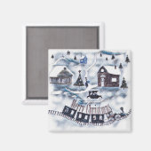 Kerstmis,  magneet (Voorkant / Achterkant)