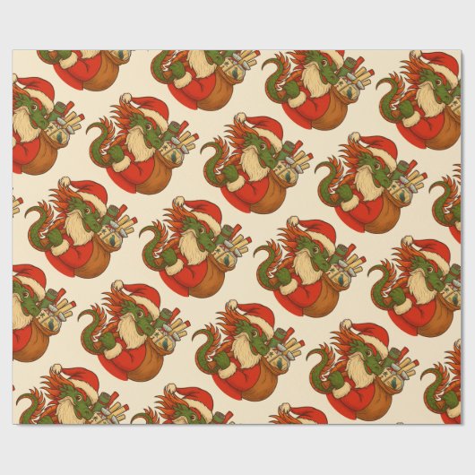 Kerstmis Mahj Cadeau Inpakken Cadeaupapier (Vlak)