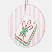 Kerstmis Mahjong Candy Cane Mahjong Keramisch Ornament (Links)