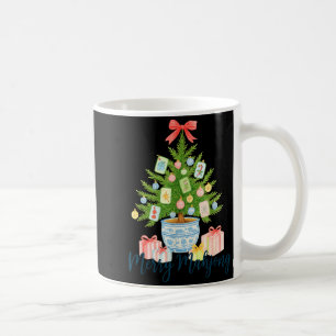 Kerstmis Mahjong Kerstboom Chinoiserie Vakantie Koffiemok