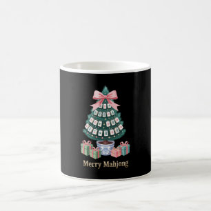Kerstmis Mahjong Kerstboom Tegels Cadeaus Roze Str Koffiemok
