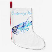 kerstmis Maine Lobster Stocking Kleine Kerstsok (Voorkant)