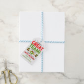 Kerstmis maken we een geweldig team cadeau-Label Cadeaulabel (Met Touw)