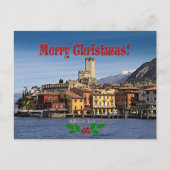 Kerstmis - Malcesine, Italië Briefkaart (Voorkant)