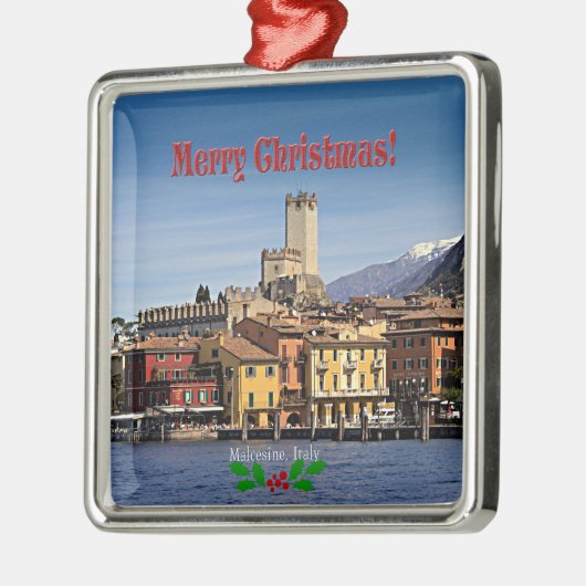 Kerstmis - Malcesine, Italië Metalen Ornament (Links)