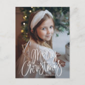 Kerstmis Malle Schrift Foto Feestdagenkaart (Voorkant)