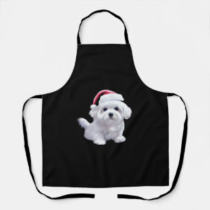 Kerstmis Maltees - Perfect Voor Dierenliefhebbers Schort