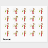 Kerstmis mam om Baby shower Stickers (Vel)