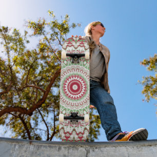 Kerstmis Mandala Persoonlijk Skateboard