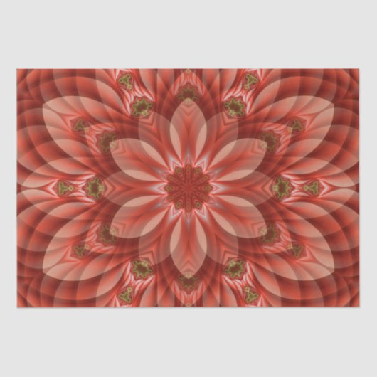 Kerstmis Mandala Tissuepapier (Voorkant)